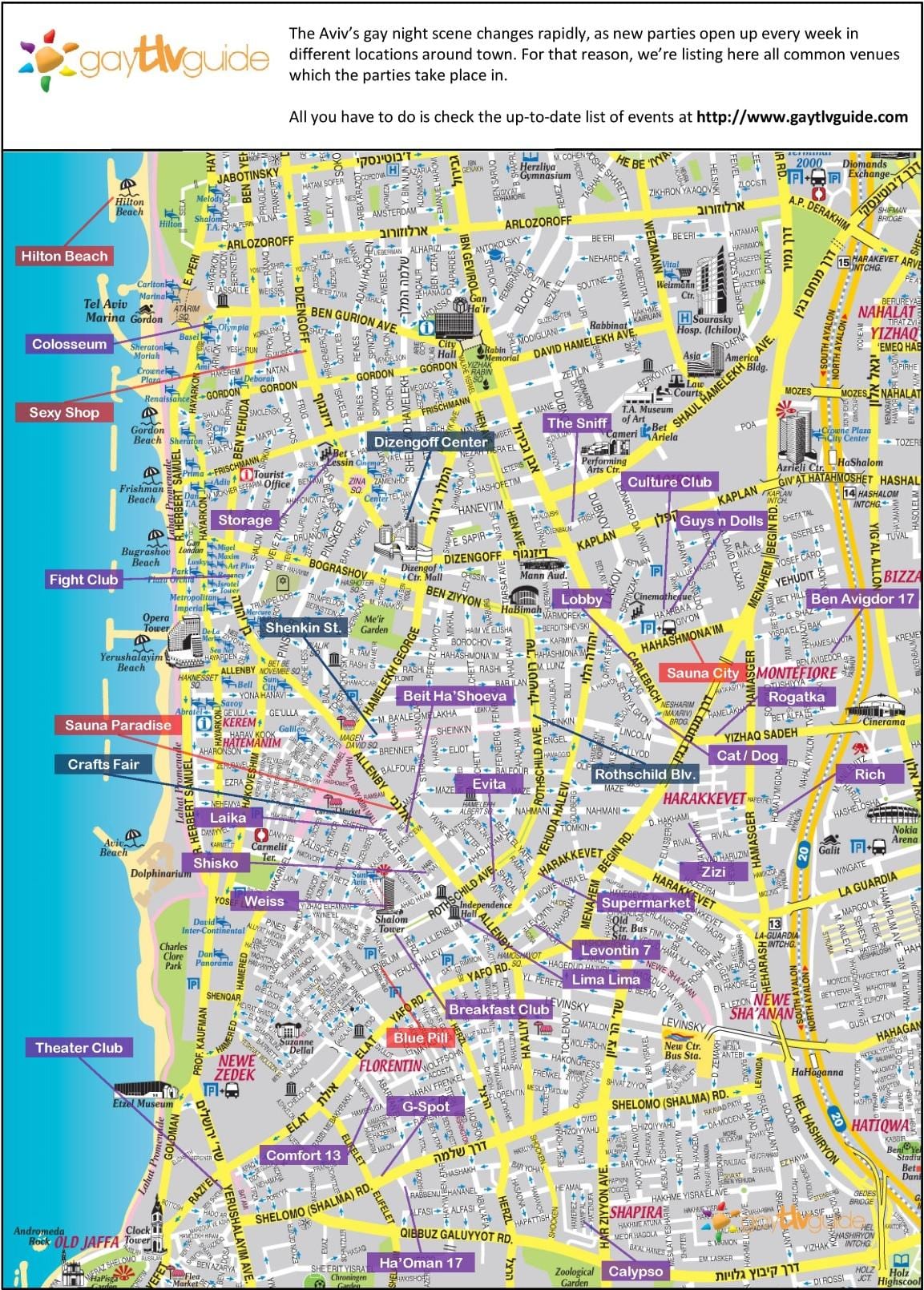 வரைபடம் கே டெல் அவிவ்