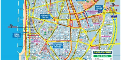 வரைபடம் டெல் அவிவ் பைக்