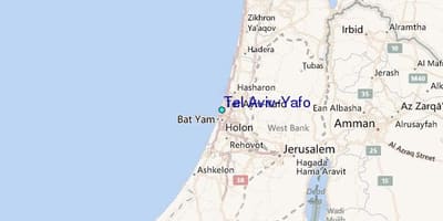 வரைபடம் டெல் அவிவ் yafo 